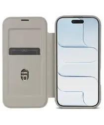 Apple iPhone Air Hoesje met MagSafe Book Case Transparant Beige afbeelding