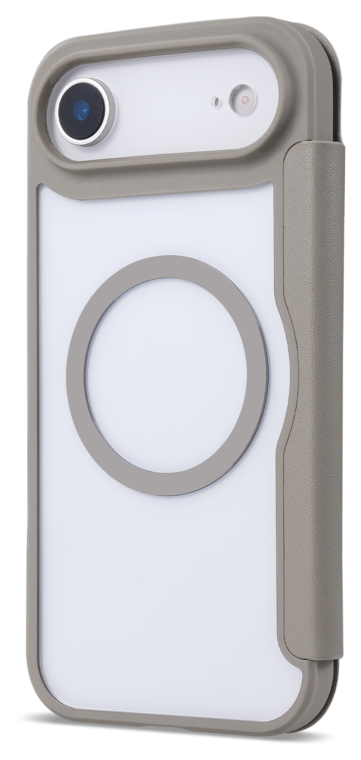 Apple iPhone Air Hoesje met MagSafe Book Case Transparant Beige afbeelding 4