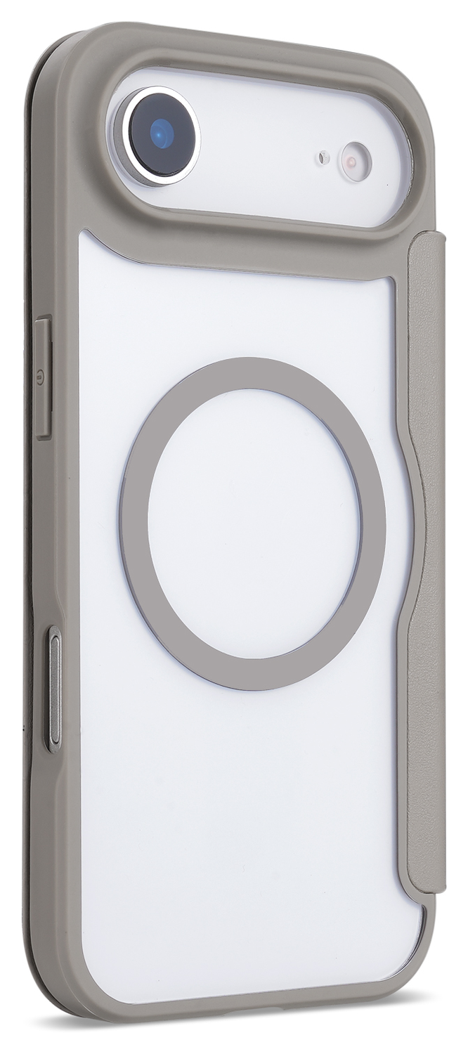 Apple iPhone Air Hoesje met MagSafe Book Case Transparant Beige afbeelding 5