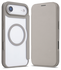 Apple iPhone Air Hoesje met MagSafe Book Case Transparant Beige afbeelding 2