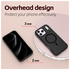 Apple iPhone 17 Pro Max Hoesje Dual-Layer Hybride Back Cover met MagSafe Zwart afbeelding 7