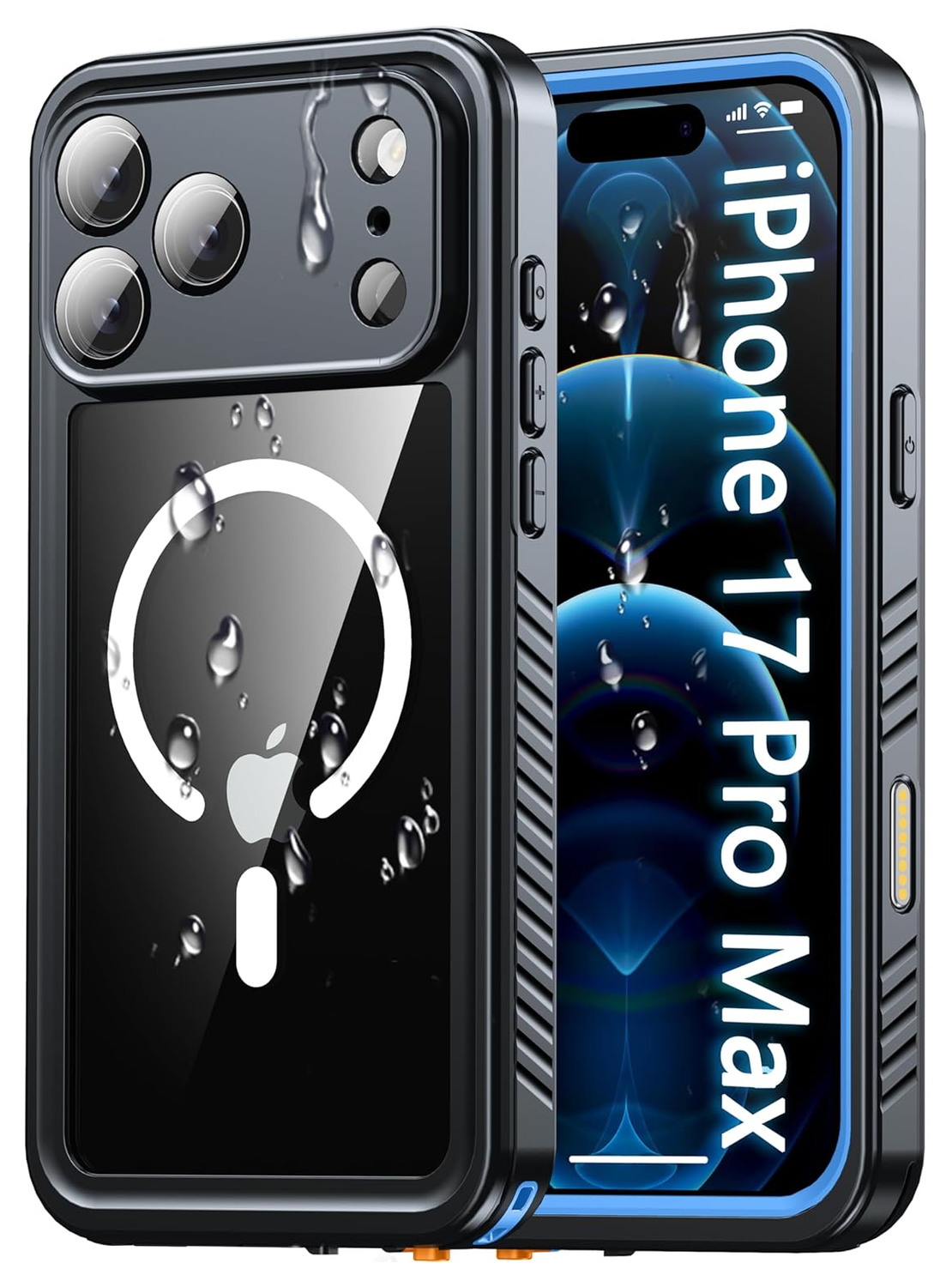 SBG Outdoor Case Apple iPhone 17 Pro Max Waterdicht met MagSafe Zwart afbeelding 1