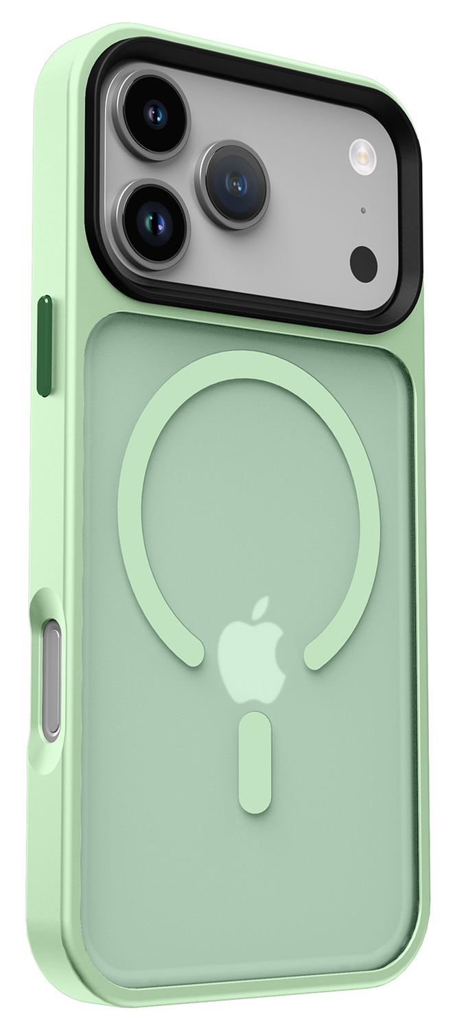 iPhone 17 Pro Max Hoesje met MagSafe Back Cover Matte Groen afbeelding 7