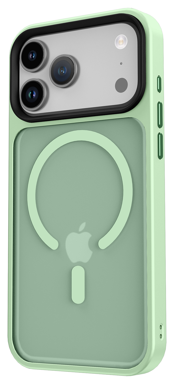 iPhone 17 Pro Max Hoesje met MagSafe Back Cover Matte Groen afbeelding 9