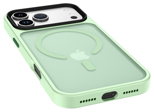 iPhone 17 Pro Max Hoesje met MagSafe Back Cover Matte Groen afbeelding 6