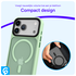 iPhone 17 Pro Max Hoesje met MagSafe Back Cover Matte Groen afbeelding 6