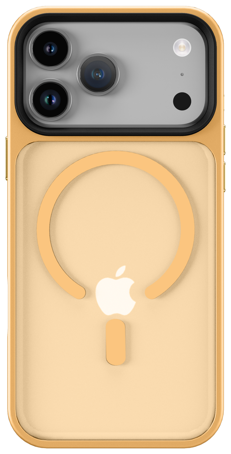 iPhone 17 Pro Max Hoesje met MagSafe Back Cover Matte Oranje afbeelding 8