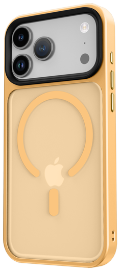 iPhone 17 Pro Max Hoesje met MagSafe Back Cover Matte Oranje afbeelding 11