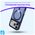 iPhone 17 Pro Max Hoesje met MagSafe Back Cover Matte Donker Blauw afbeelding 5