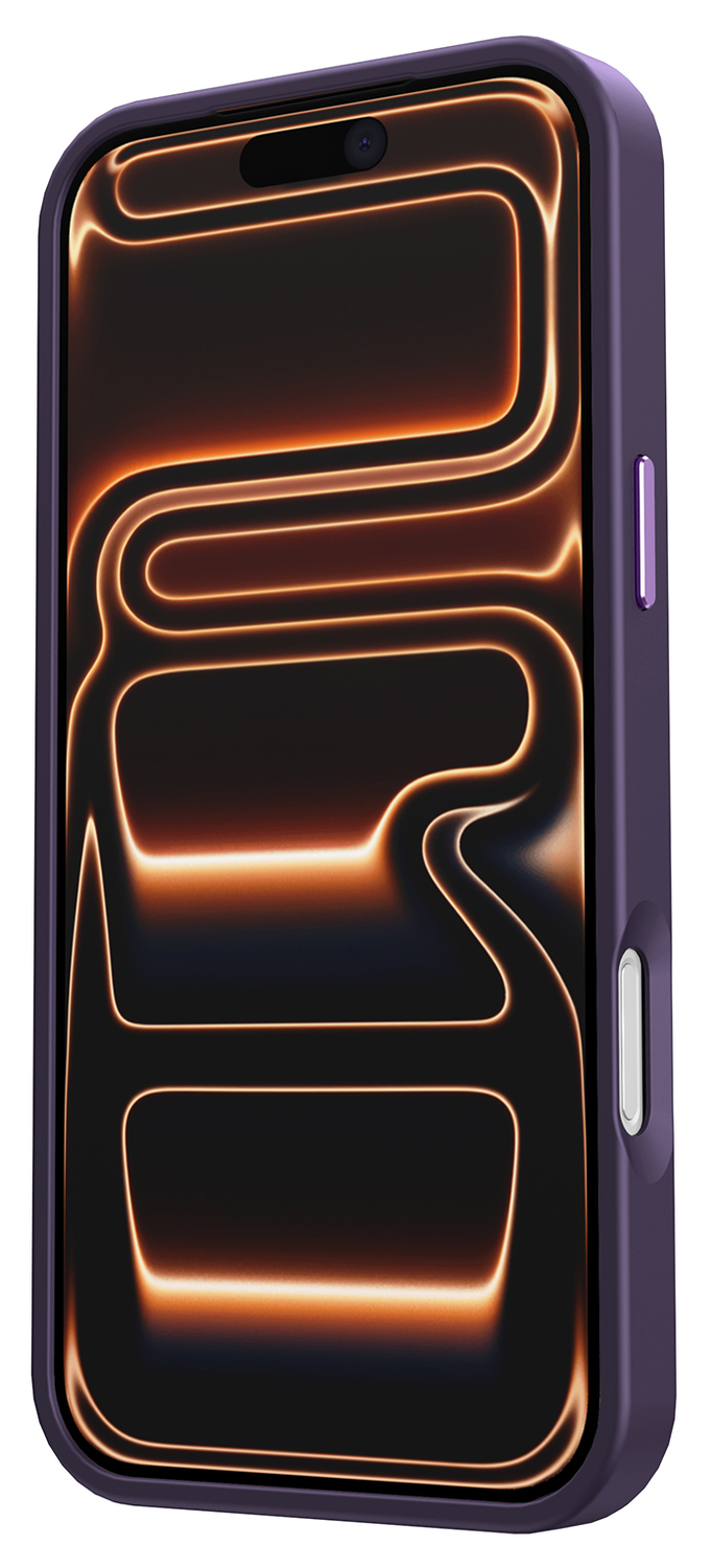 iPhone 17 Pro Max Hoesje met MagSafe Back Cover Matte Donker Paars afbeelding 8