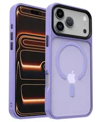 iPhone 17 Pro Max Hoesje met MagSafe Back Cover Matte Paars afbeelding