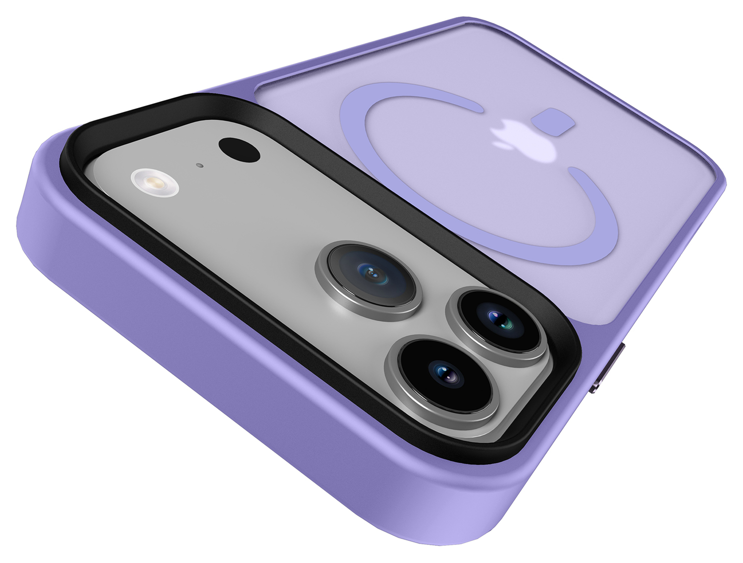 iPhone 17 Pro Max Hoesje met MagSafe Back Cover Matte Paars afbeelding 5