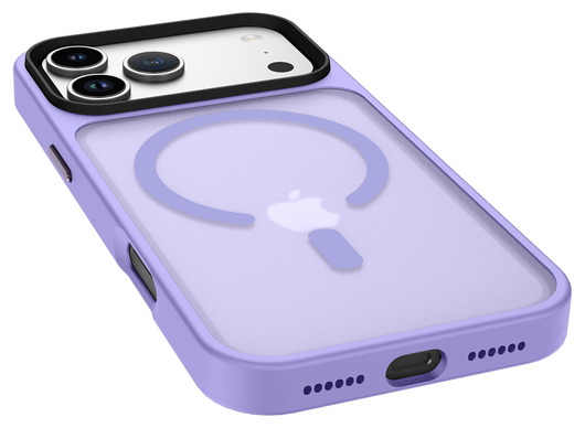 iPhone 17 Pro Max Hoesje met MagSafe Back Cover Matte Paars afbeelding 6