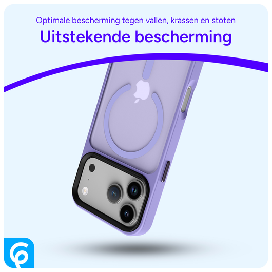 iPhone 17 Pro Max Hoesje met MagSafe Back Cover Matte Paars afbeelding 5