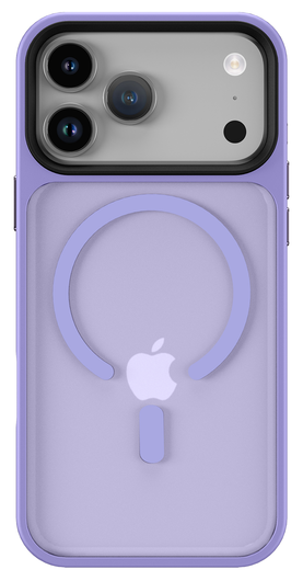 iPhone 17 Pro Max Hoesje met MagSafe Back Cover Matte Paars afbeelding 4