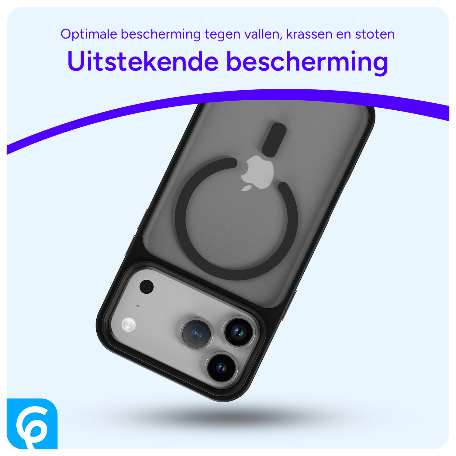 iPhone 17 Pro Max Hoesje met MagSafe Back Cover Matte Zwart afbeelding 5