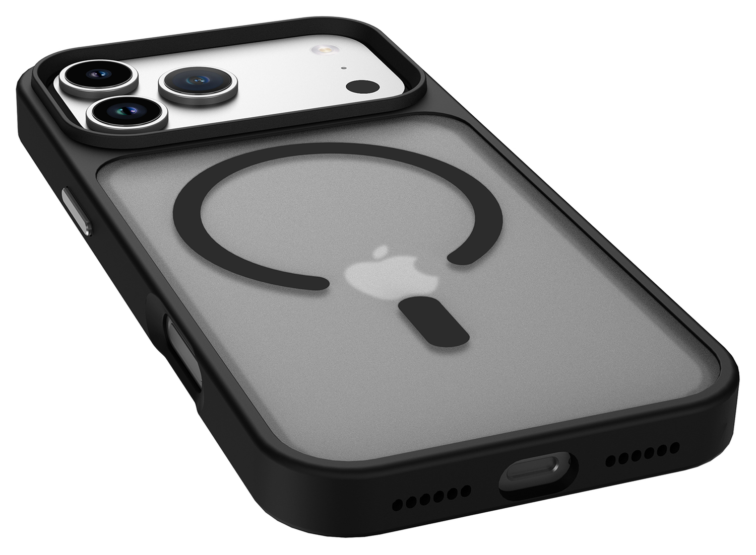 iPhone 17 Pro Max Hoesje met MagSafe Back Cover Matte Zwart afbeelding 6