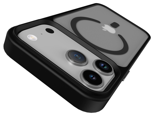 iPhone 17 Pro Max Hoesje met MagSafe Back Cover Matte Zwart afbeelding 5