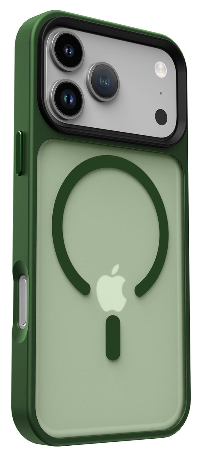 iPhone 17 Pro Max Hoesje met MagSafe Back Cover Matte Donker Groen afbeelding 7