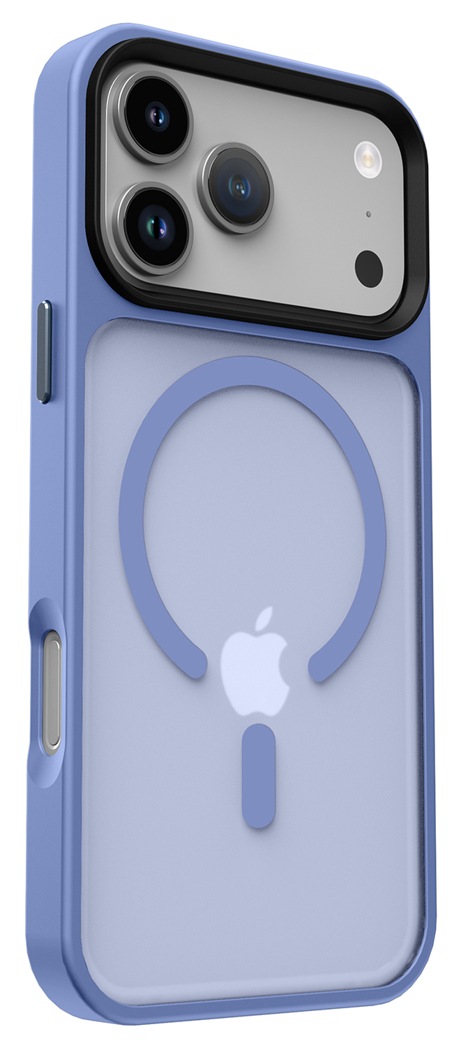 iPhone 17 Pro Max Hoesje met MagSafe Back Cover Matte Blauw afbeelding 7