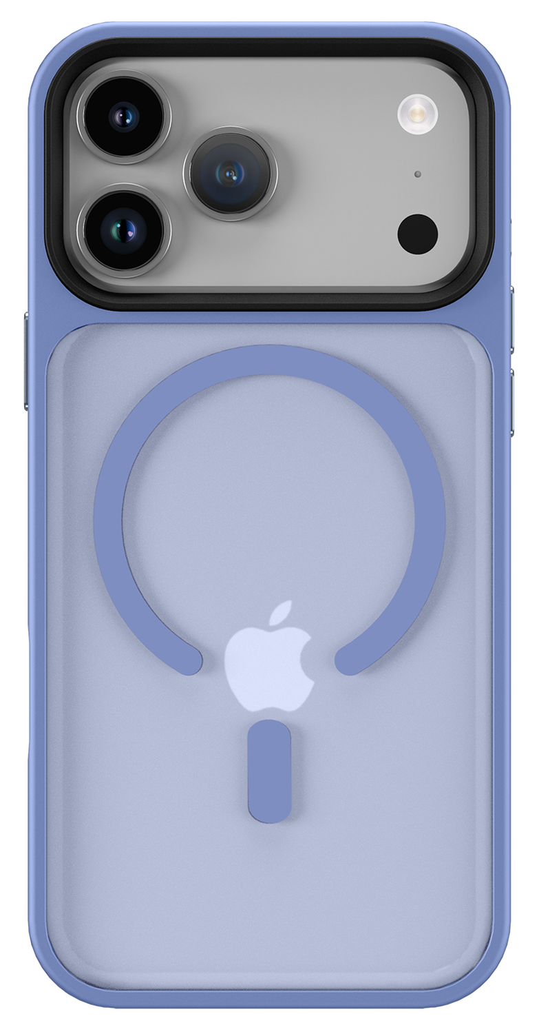 iPhone 17 Pro Max Hoesje met MagSafe Back Cover Matte Blauw afbeelding 4