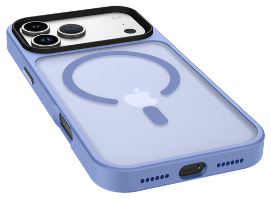 iPhone 17 Pro Max Hoesje met MagSafe Back Cover Matte Blauw afbeelding 6