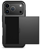 Apple iPhone 17 Pro Max Hoesje met Slider Kaarthouder Back Cover Zwart afbeelding 2