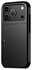 Apple iPhone 17 Pro Max Hoesje met Slider Kaarthouder Back Cover Zwart afbeelding 6