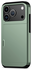 Apple iPhone 17 Pro Max Hoesje met Slider Kaarthouder Back Cover Groen afbeelding 6