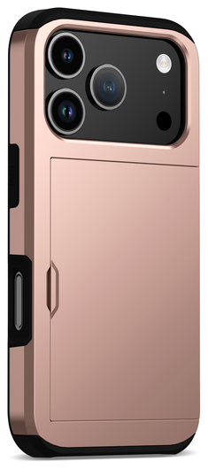 Apple iPhone 17 Pro Max Hoesje met Slider Kaarthouder Back Cover Roze afbeelding 9