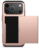 Apple iPhone 17 Pro Max Hoesje met Slider Kaarthouder Back Cover Roze afbeelding 2