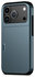 Apple iPhone 17 Pro Max Hoesje met Slider Kaarthouder Back Cover Blauw afbeelding 6