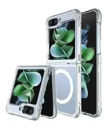 Samsung Galaxy Z Flip 7 Hoesje MagSafe Dun TPU Back Cover Transparant afbeelding