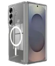 Samsung Galaxy Z Fold 7 Hoesje MagSafe Dun TPU Back Cover Transparant afbeelding