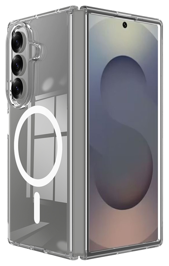 Samsung Galaxy Z Fold 7 Hoesje MagSafe Dun TPU Back Cover Transparant afbeelding 1