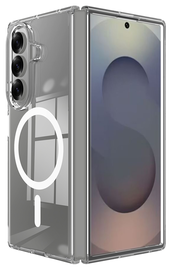 Samsung Galaxy Z Fold 7 Hoesje MagSafe Dun TPU Back Cover Transparant afbeelding