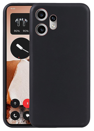 Nothing CMF Phone 2 Pro Hoesje Dun TPU Back Cover Matte Zwart afbeelding 3