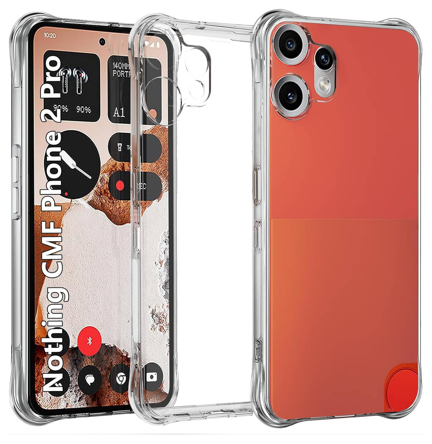 Nothing CMF Phone 2 Pro Hoesje Schokbestendig en Dun TPU Back Cover Transparant afbeelding 1