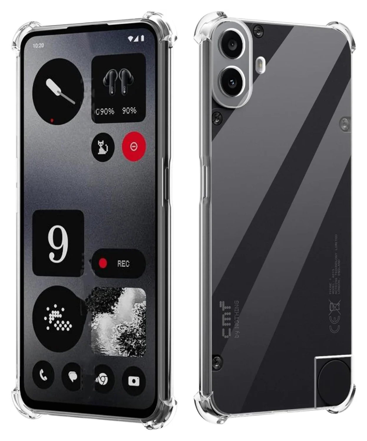Nothing CMF Phone 2 Pro Hoesje Schokbestendig en Dun TPU Back Cover Transparant afbeelding 5