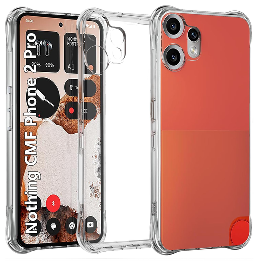 Nothing CMF Phone 2 Pro Hoesje Schokbestendig en Dun TPU Back Cover Transparant afbeelding 1