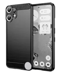 Nothing CMF Phone 2 Pro Hoesje Geborsteld TPU Flexibele Back Cover Zwart afbeelding