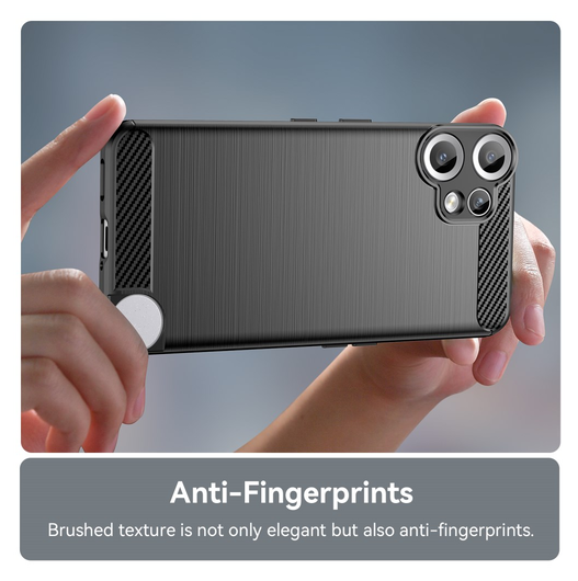 Nothing CMF Phone 2 Pro Hoesje Geborsteld TPU Flexibele Back Cover Zwart afbeelding 5