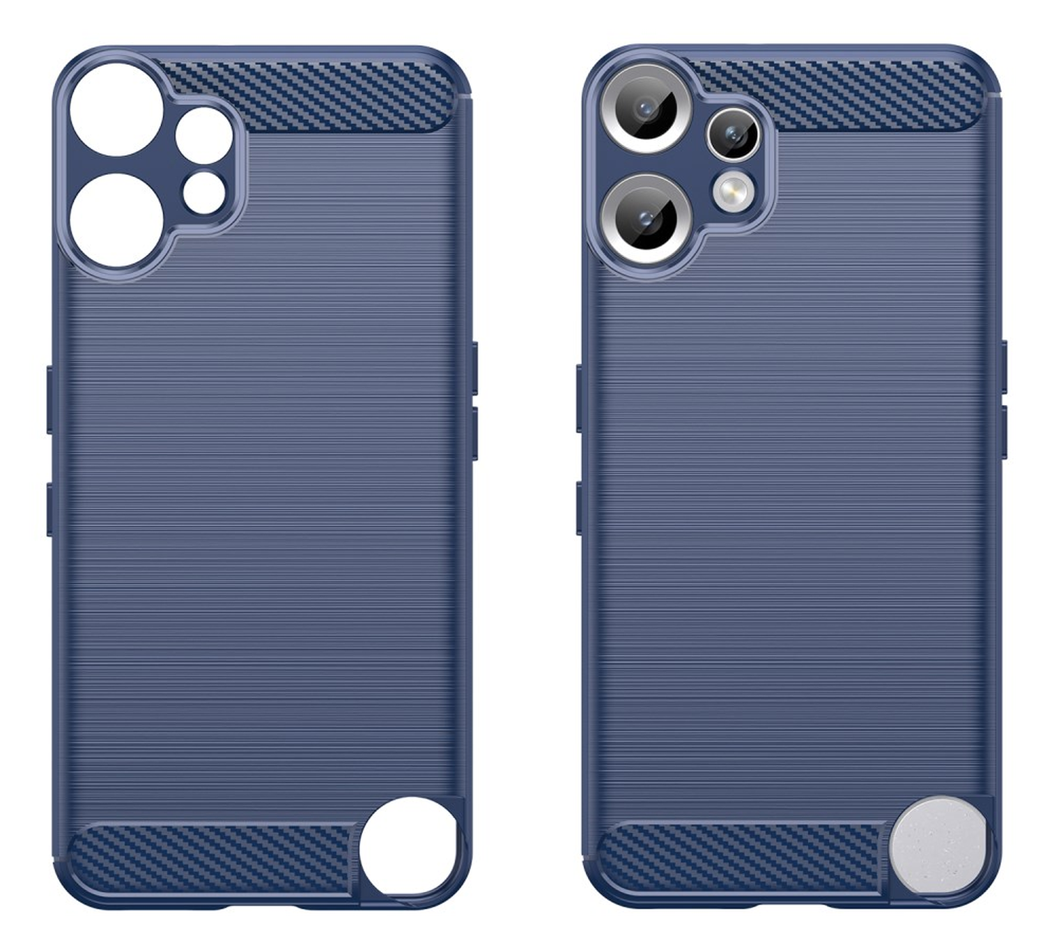 Nothing CMF Phone 2 Pro Hoesje Geborsteld TPU Flexibele Back Cover Blauw afbeelding 2