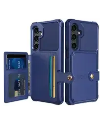 Samsung Galaxy A26 Hoesje 3-in-1 Pasjes Portemonnee Back Cover Blauw afbeelding