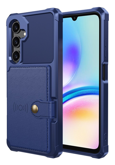 Samsung Galaxy A26 Hoesje 3-in-1 Pasjes Portemonnee Back Cover Blauw afbeelding 2