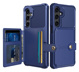 Samsung Galaxy A26 Hoesje 3-in-1 Pasjes Portemonnee Back Cover Blauw