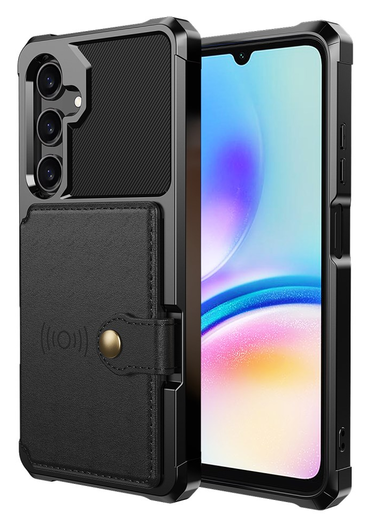Samsung Galaxy A26 Hoesje 3-in-1 Pasjes Portemonnee Back Cover Zwart afbeelding 2