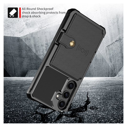 Samsung Galaxy A26 Hoesje 3-in-1 Pasjes Portemonnee Back Cover Zwart afbeelding 5