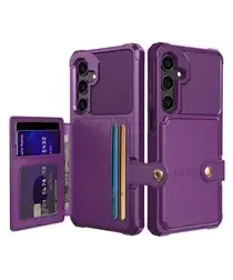 Samsung Galaxy A26 Hoesje 3-in-1 Pasjes Portemonnee Back Cover Paars afbeelding