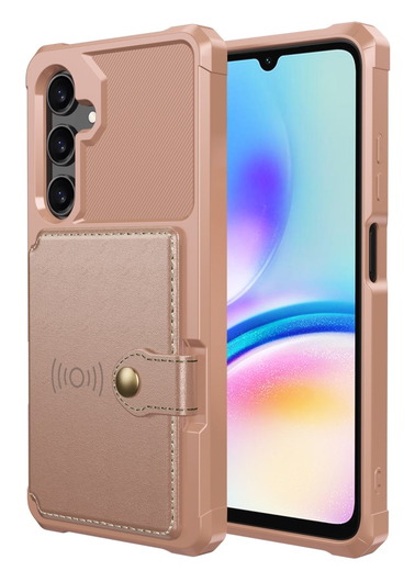 Samsung Galaxy A26 Hoesje 3-in-1 Pasjes Portemonnee Back Cover Roze afbeelding 2